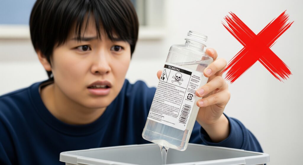 レジン液はそのまま捨ててもいいですか？