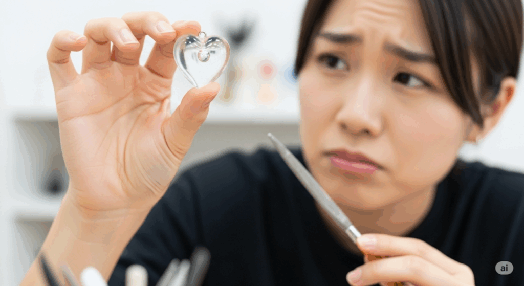レジンの気泡が硬化後に入っていたら
