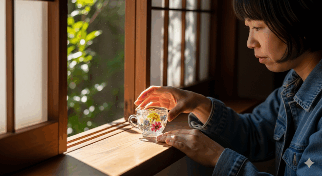 すぐできるレジンべたつきの対処法　イメージ