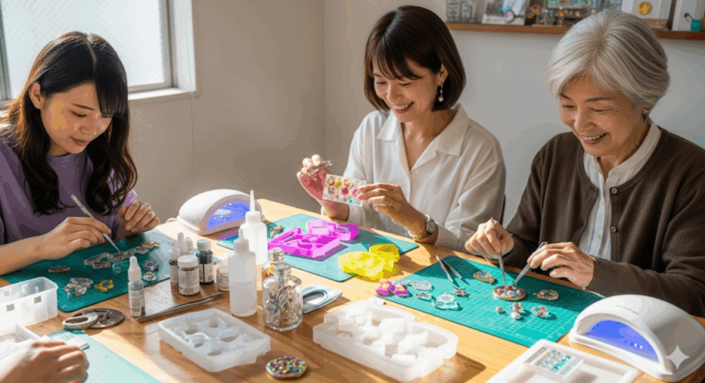 レジンアクセサリーを楽しむ年齢層と注意点　イメージ