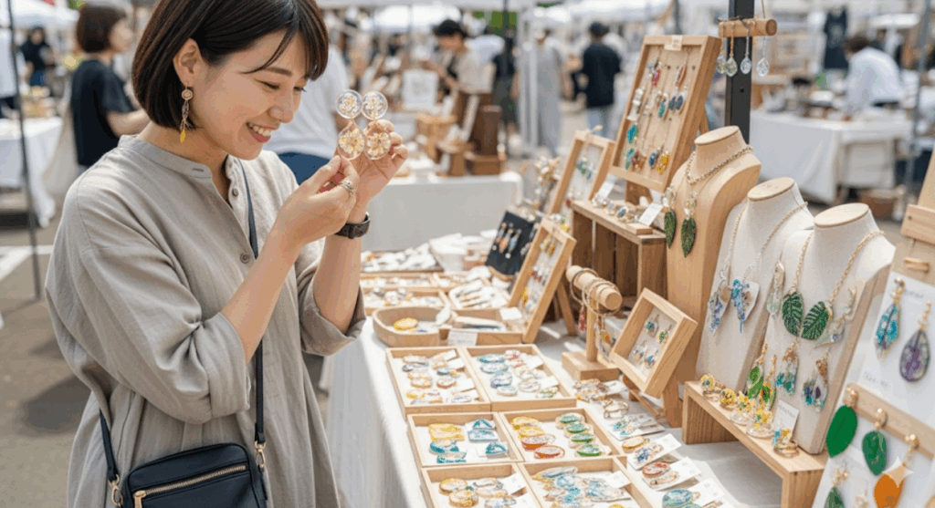 おしゃれなレジンアクセサリーはどこで買う？