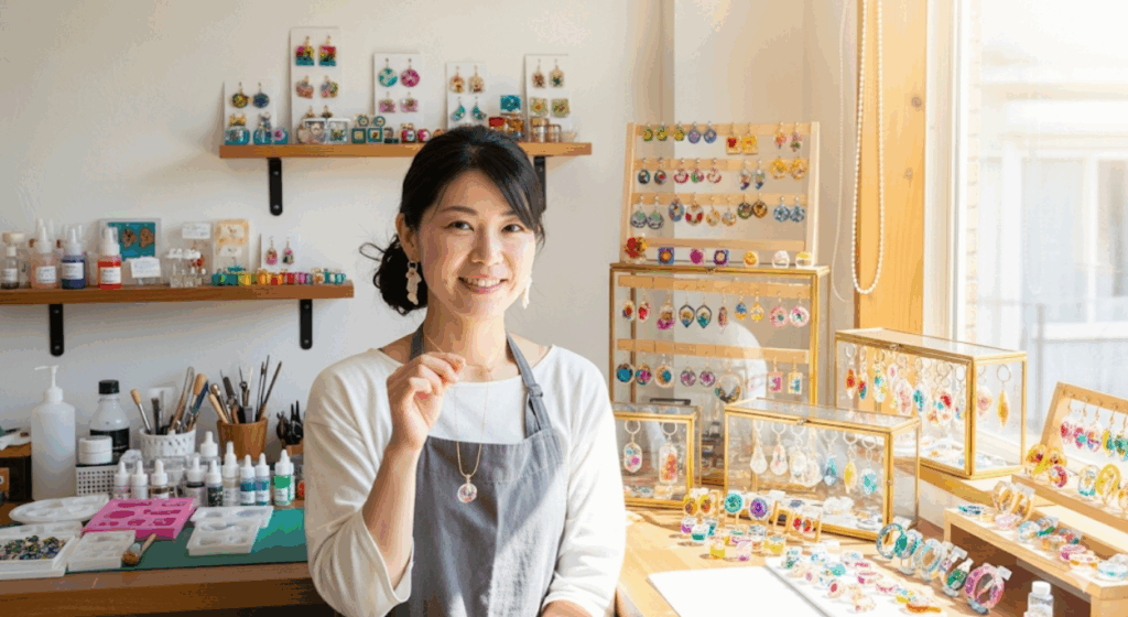 レジンのアクセサリーをダサいと言わせない作品作り：総括　イメージ