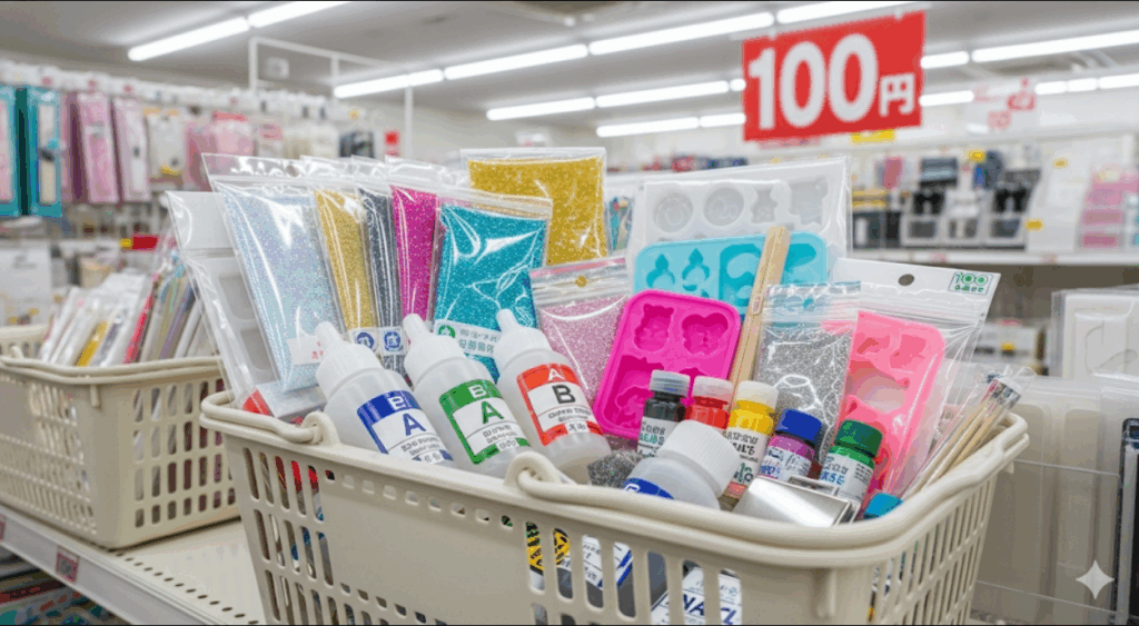 レジンアートの材料は100均で揃う？　イメージ