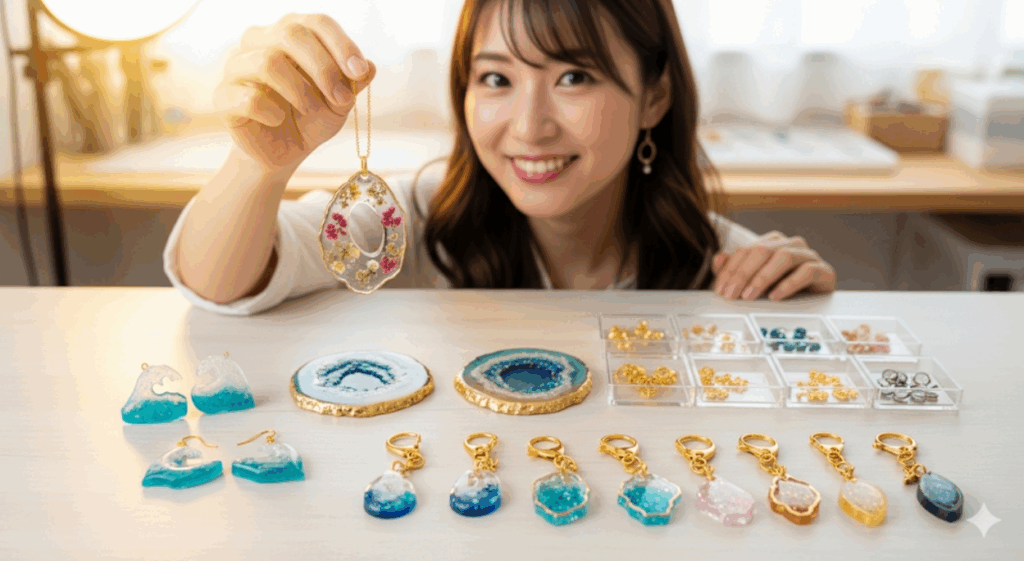 素敵な作品へ！レジンアートの作り方のコツ　イメージ