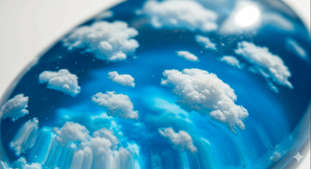 もこもこした雲を表現するコツ　イメージ