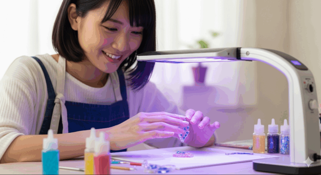 試したい！レジンを早く固める方法　イメージ