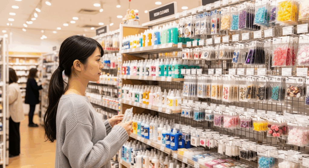 ダイソーのレジンクリーナー売り場はどこ？　イメージ