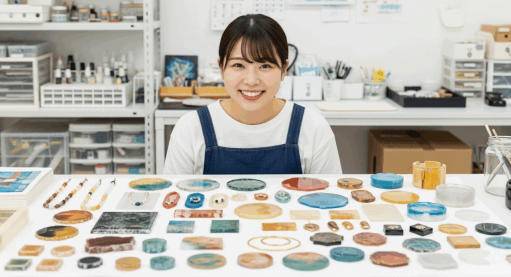 理想のレジンのくすみカラーの作り方まとめ　イメージ