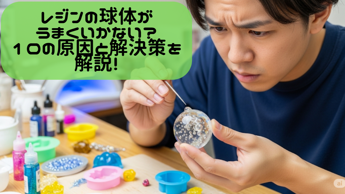 レジンの球体がうまくいかない？10の原因と解決策を解説！