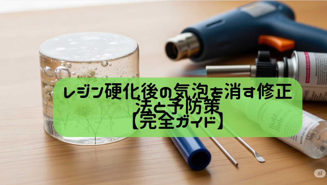 レジン硬化後の気泡を消す修正法と予防策【完全ガイド】