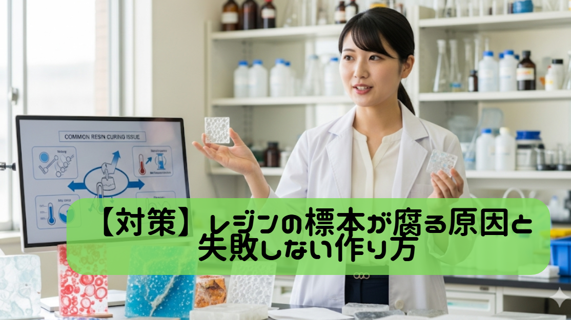 【対策】レジンの標本が腐る原因と失敗しない作り方