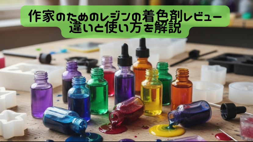 作家のためのレジンの着色剤レビュー｜違いと使い方を解説